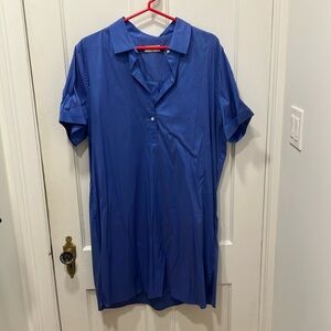 Men's Blue Short Sleeve Shirt